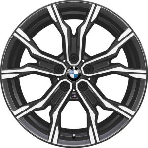 19" BMW 816M Orbit Grey with Bright Turned alloy wheel