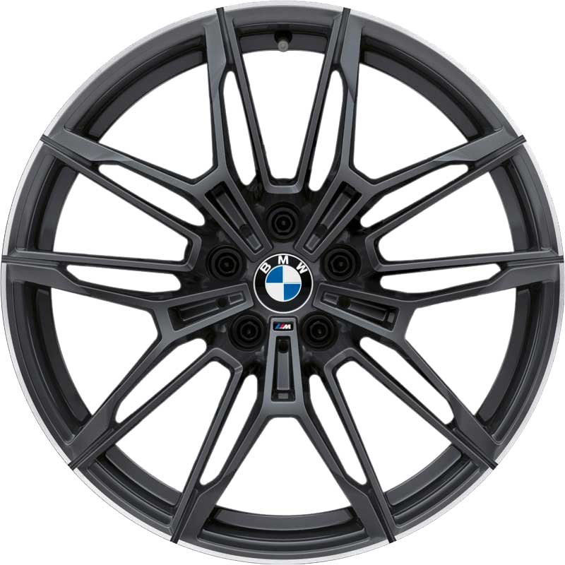 BMW 825M Orbit Grey Matt with Bright Turned Rim Edge Alloy Wheel Product Image #1