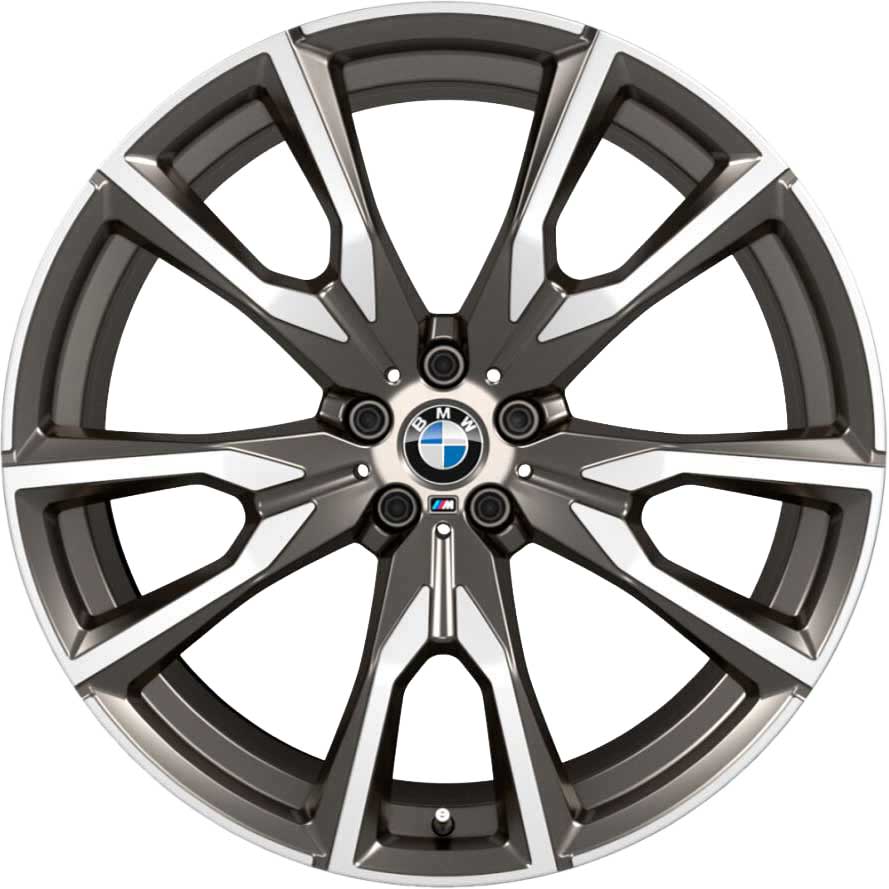 BMW 755M Cerium Grey with Bright Turned Alloy Wheel Product Image #1