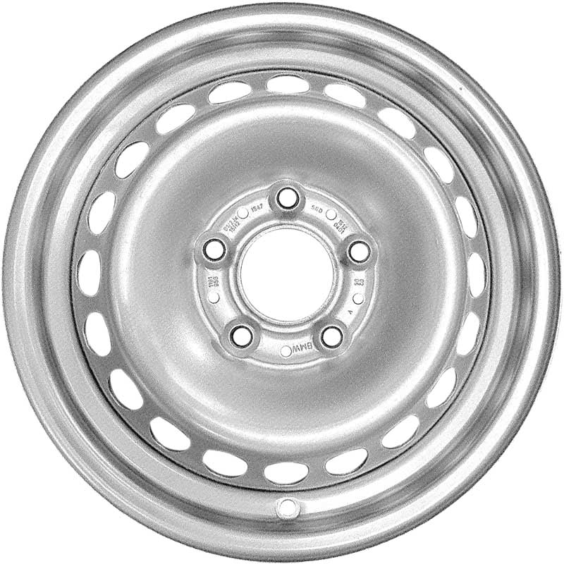 BMW 12 Steel Silver Alloy Wheel Product Image #1