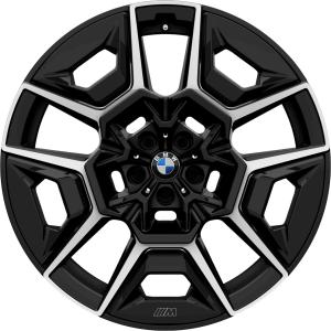 BMW 922M Black II Solid with Bright Turned Alloy Wheel for BMW XM G09 - Sizes 22in