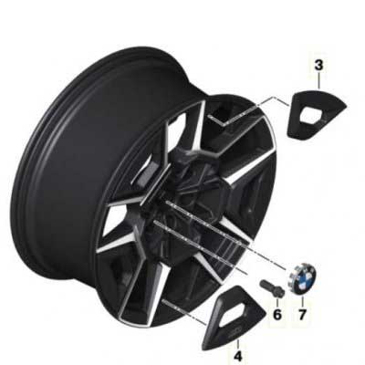 BMW 922M Black II Solid with Bright Turned Alloy Wheel Product Image #2