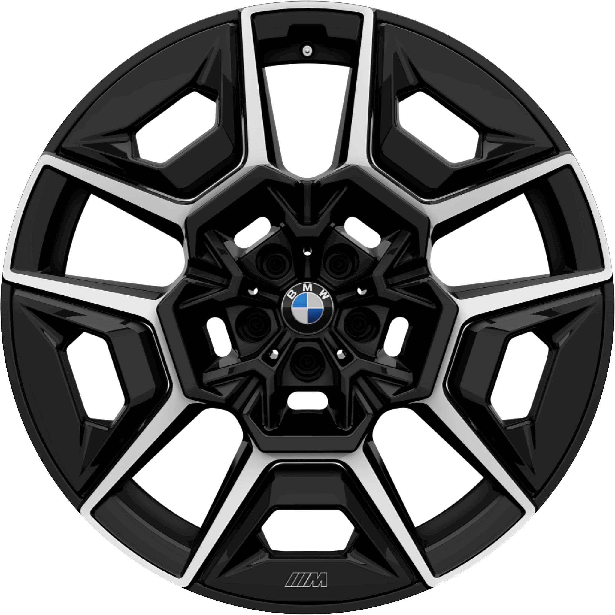 BMW 922M Black II Solid with Bright Turned Alloy Wheel Product Image #1