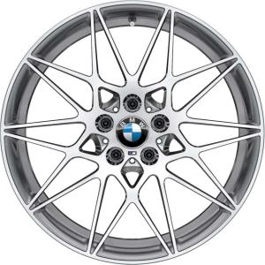 BMW 666M Forged Ferric Grey with Bright Turned Alloy Wheel for BMW M4 F82 - Sizes 20in