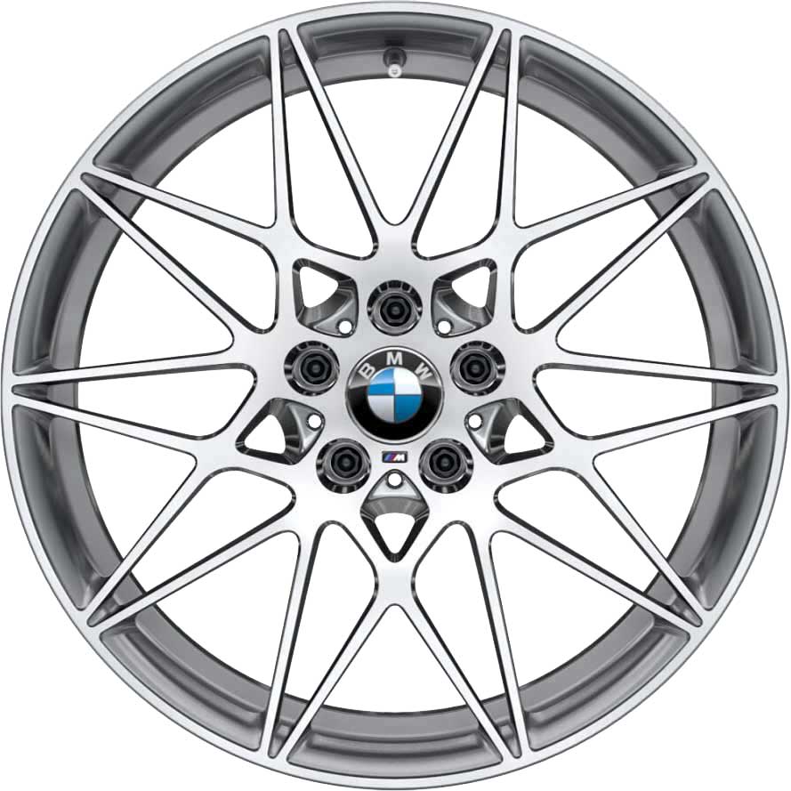 BMW 666M Forged Ferric Grey with Bright Turned Alloy Wheel Product Image #1