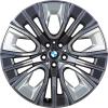 BMW 906 Gunmetal Grey with Bright Turned and Silver Inserts Wheel Img 1