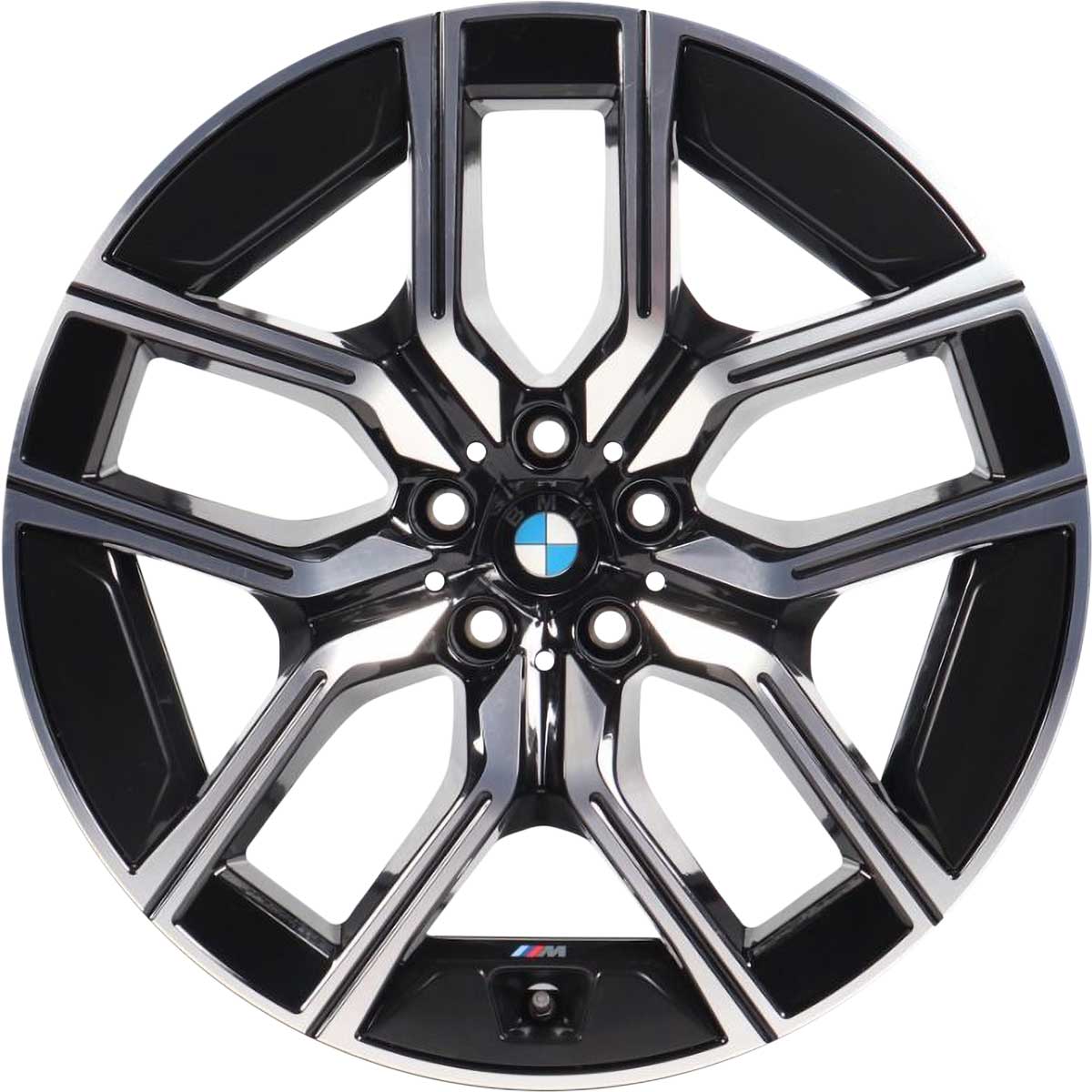 BMW 907M Black II Solid with Bright Turned Alloy Wheel Product Image #1