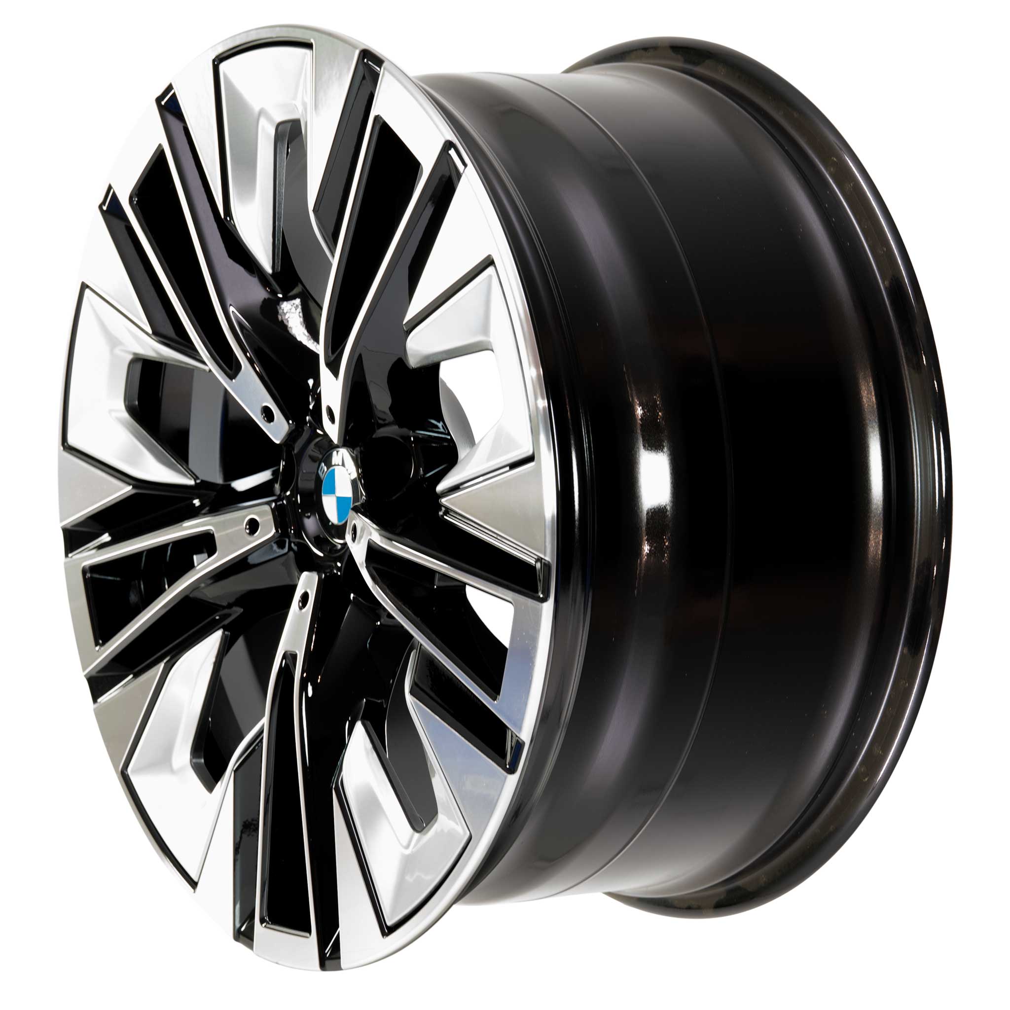 BMW 937 Jet Black Solid with Bright Turned Alloy Wheel Product Image #2