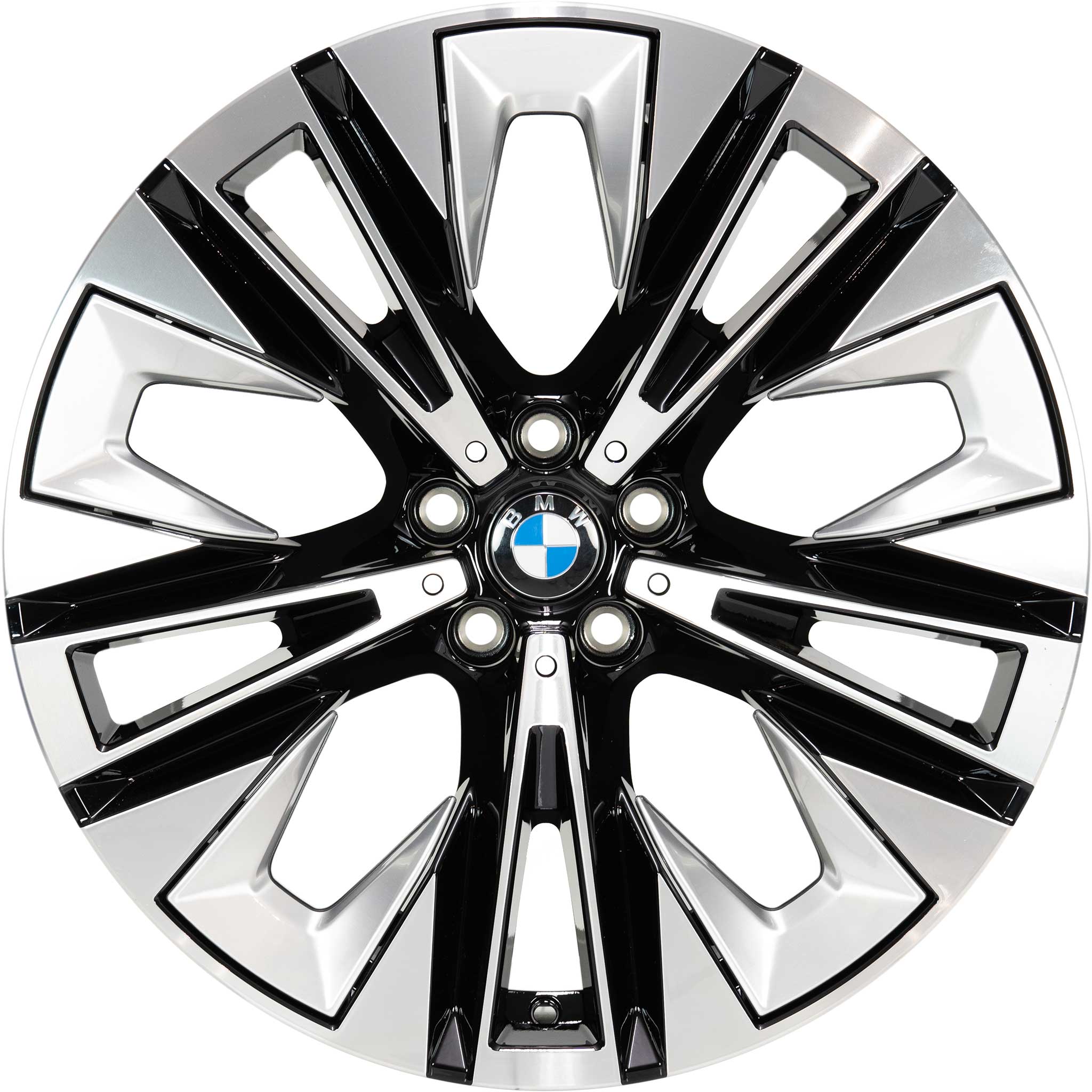 BMW 937 Jet Black Solid with Bright Turned Alloy Wheel Product Image #1
