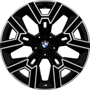 BMW 939M Midnight Grey with Bright Turned Alloy Wheel for BMW 5 Series G61 - Sizes 20in