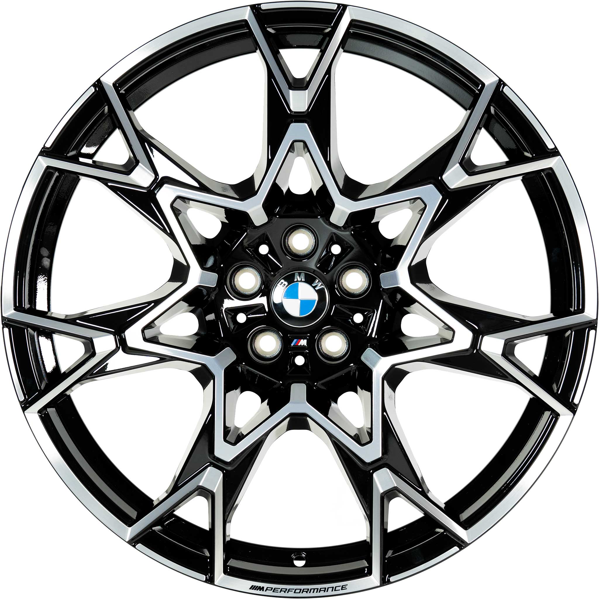 BMW 943M Black II Solid with Bright Turned Alloy Wheel Product Image #1