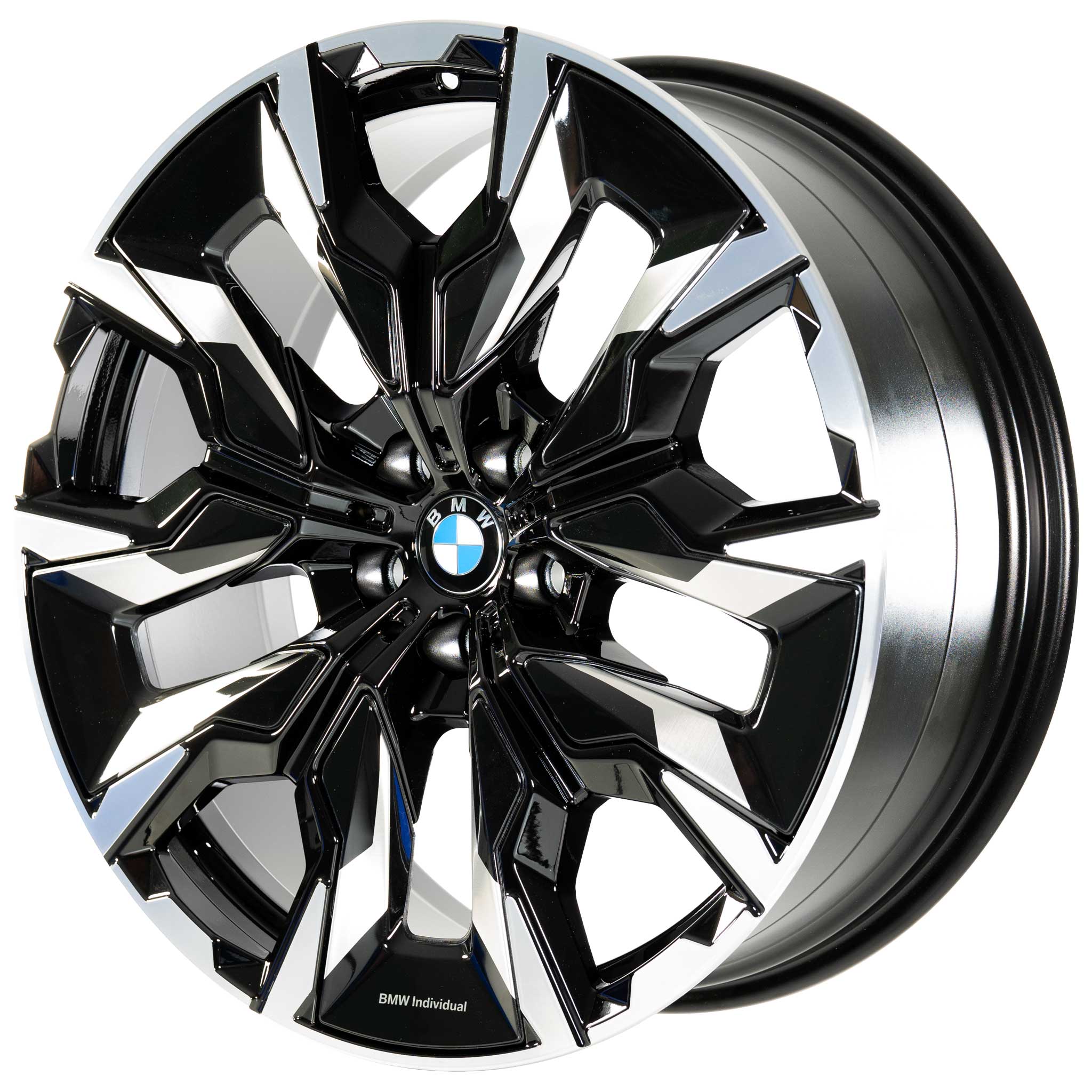 BMW 954i Jet Black Solid with Bright Turned Alloy Wheel Product Image #2