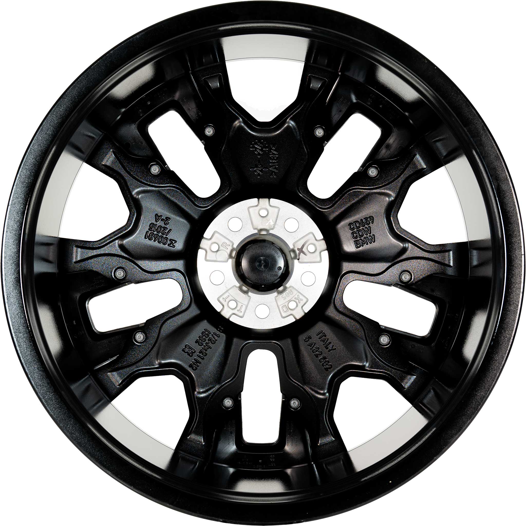 BMW 954i Jet Black Solid with Bright Turned Alloy Wheel Product Image #3