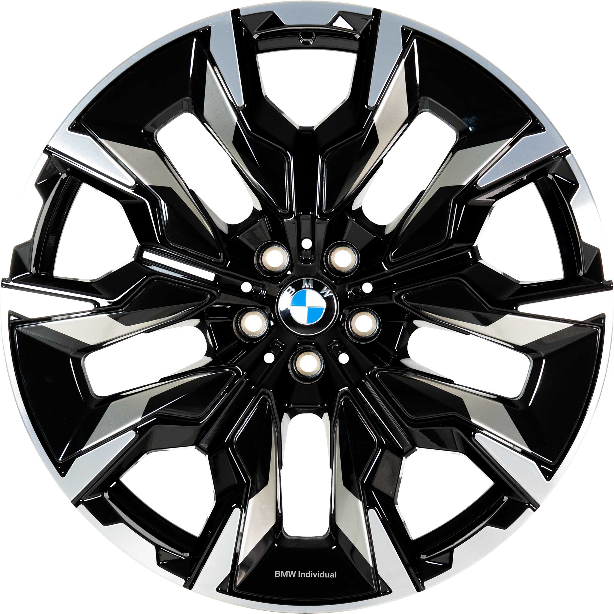 BMW 954i Jet Black Solid with Bright Turned Alloy Wheel Product Image #1