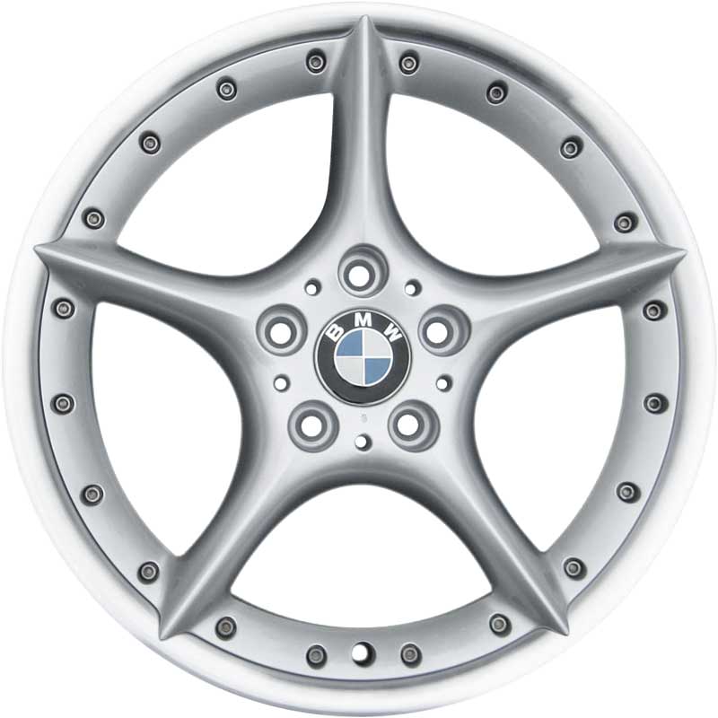 BMW 108 Silver Alloy Wheel Product Image #1