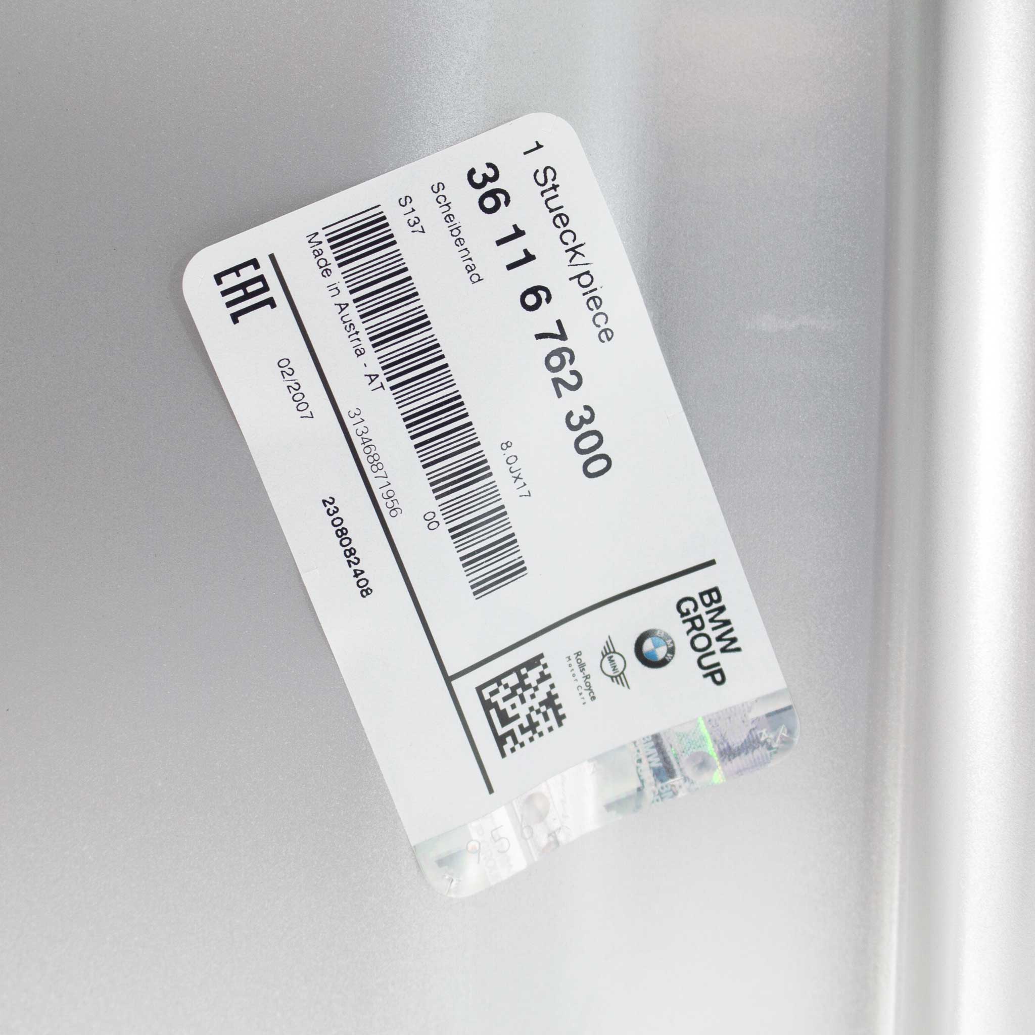 BMW 137 Silver Alloy Wheel Product Image #5