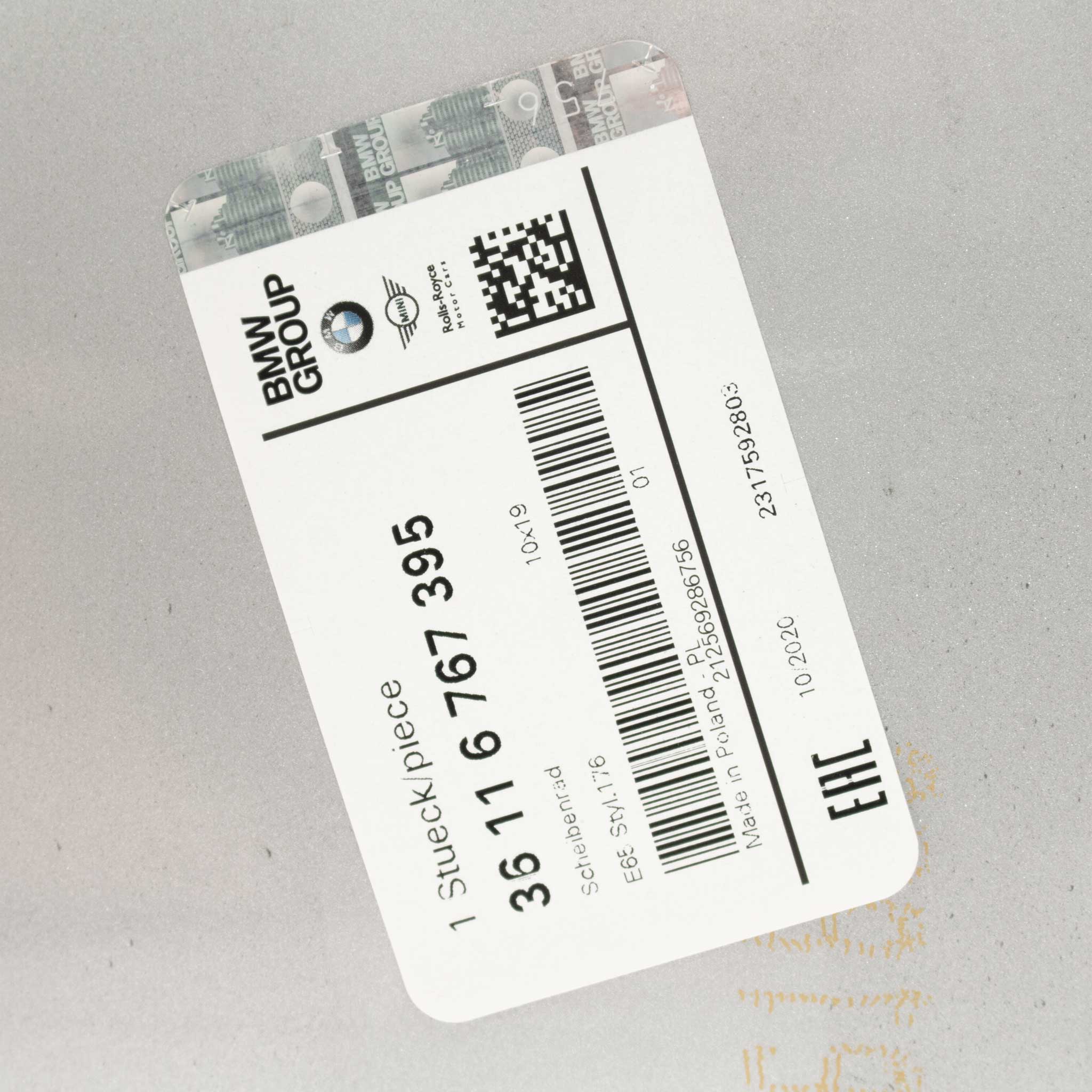 BMW 176M Silver Alloy Wheel Product Image #5