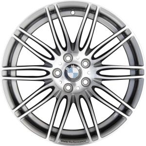 19" BMW 269 Performance Ferric Grey with Bright Turned alloy wheel