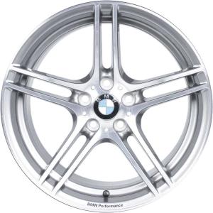 19" BMW 313 Performance Silver with Bright Turned alloy wheel