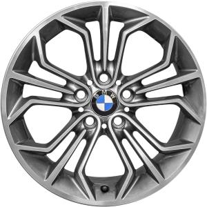 BMW 323 Ferric Grey with Bright Turned Alloy Wheel for BMW X1 E84 - Sizes 18in