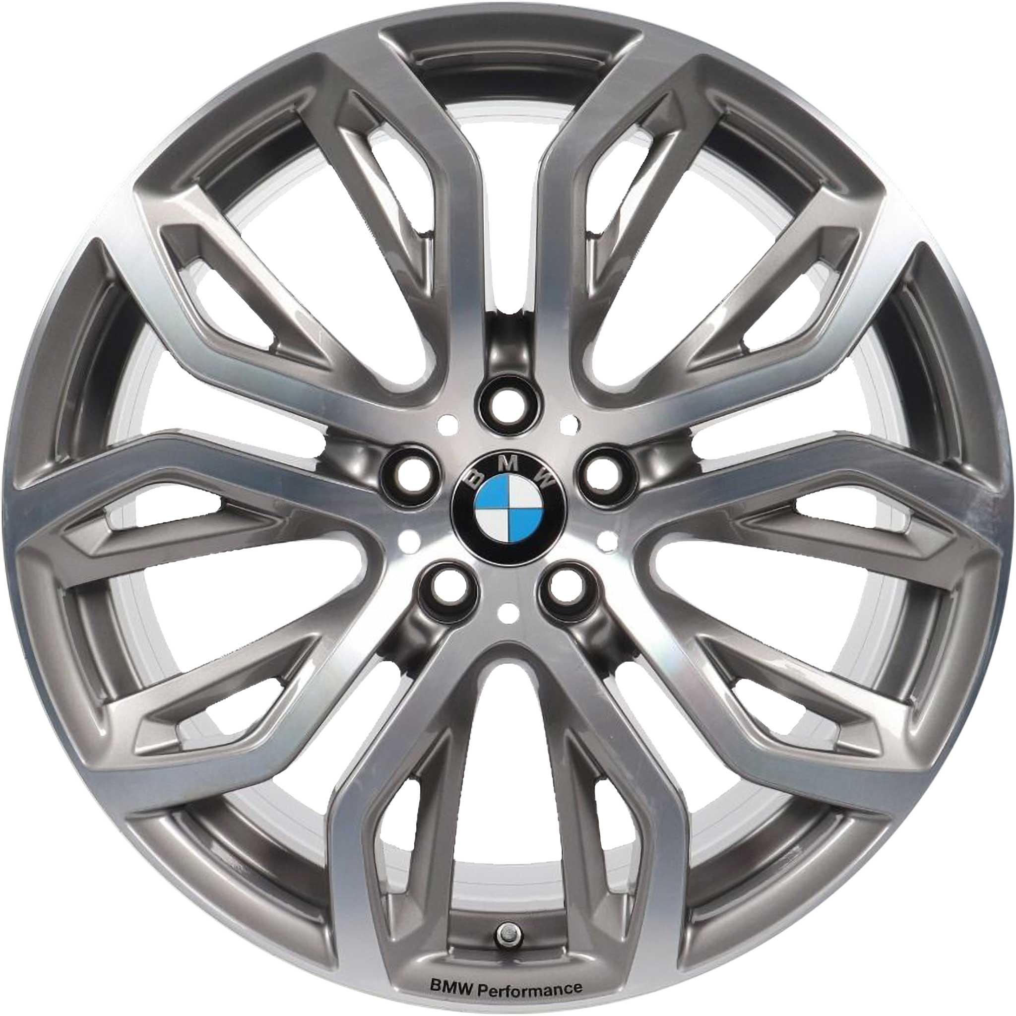 BMW 375 Performance Ferric Grey with Bright Turned Alloy Wheel Product Image #1