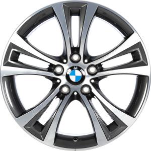 BMW 384 Orbit Grey with Bright Turned Alloy Wheel for BMW 2 Series F23 - Sizes 18in