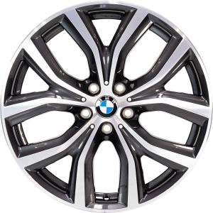 19" BMW 511 Orbit Grey with Bright Turned alloy wheel