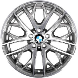 19" BMW 465 Ferric Grey with Bright Turned alloy wheel