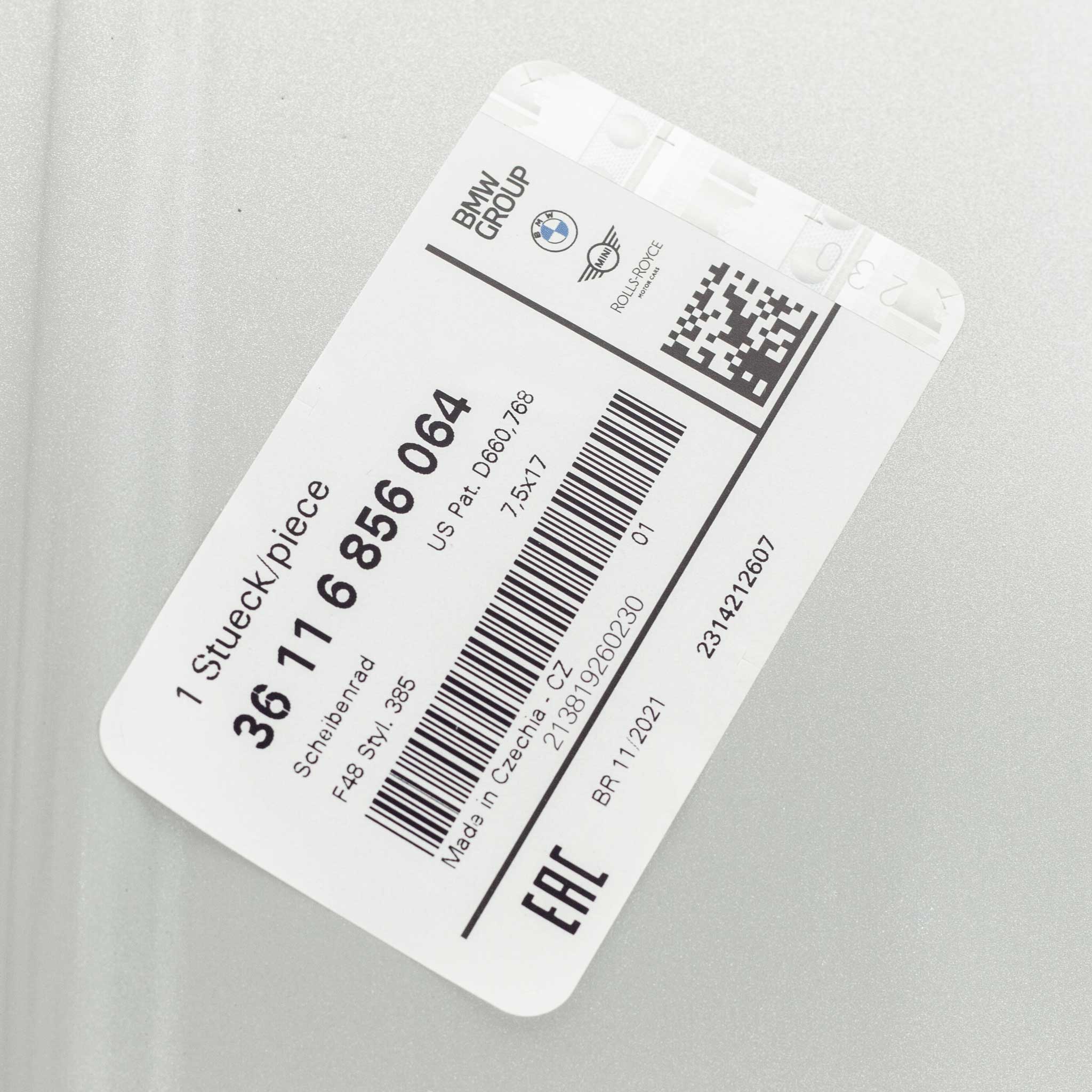 BMW 385 Reflex Silver Alloy Wheel Product Image #5