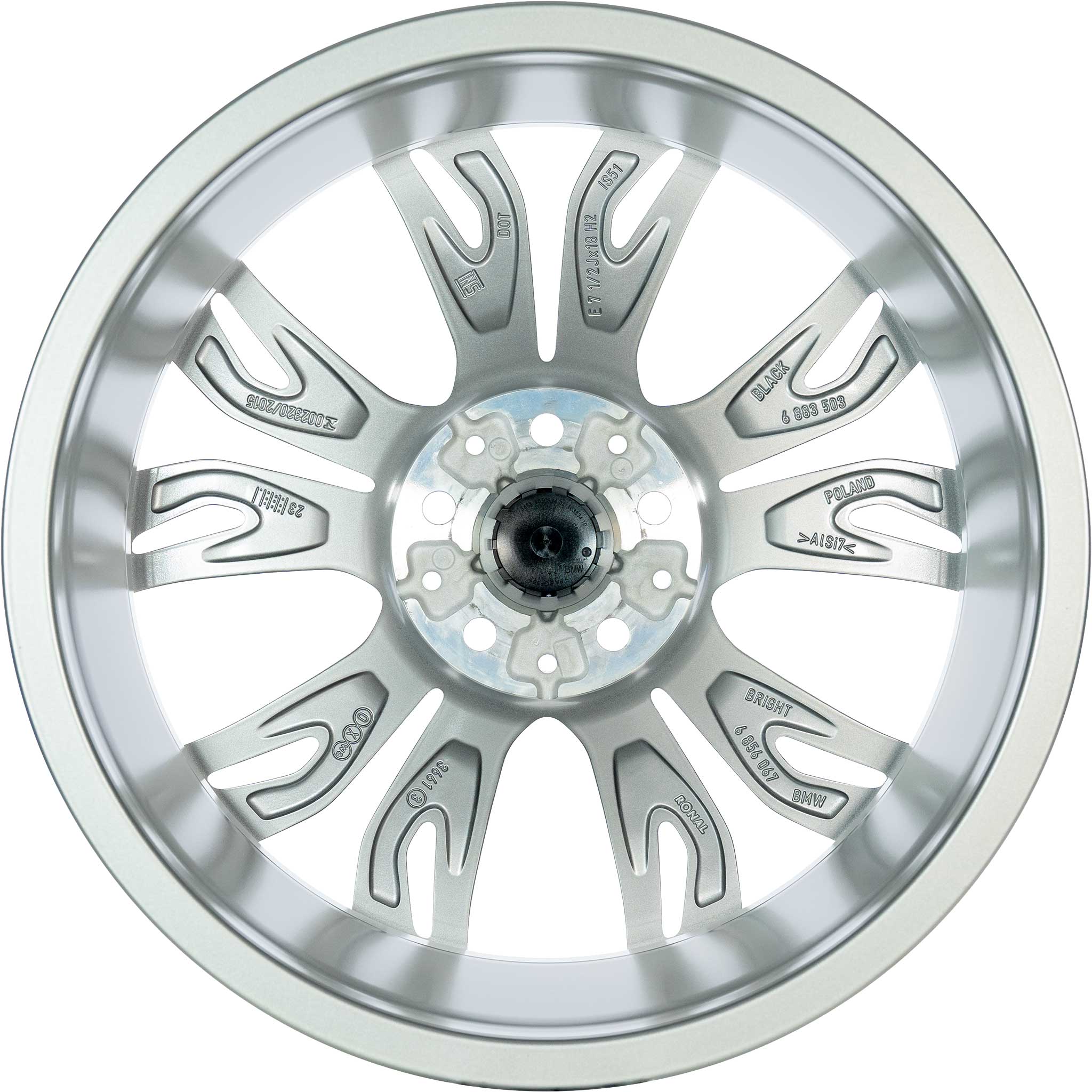 BMW 566 Ferric Grey with Bright Turned Alloy Wheel Product Image #3