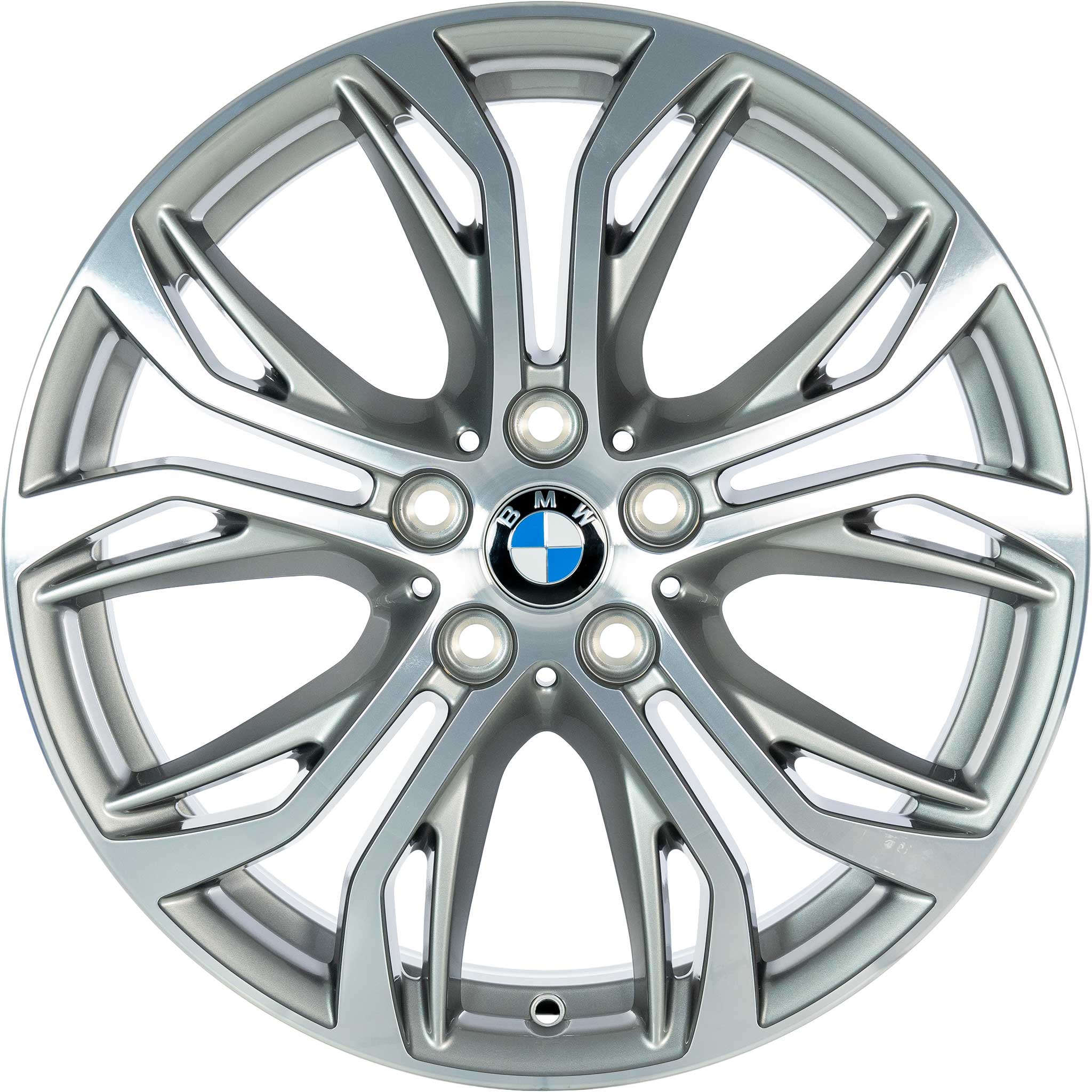 BMW 566 Ferric Grey with Bright Turned Alloy Wheel Product Image #1