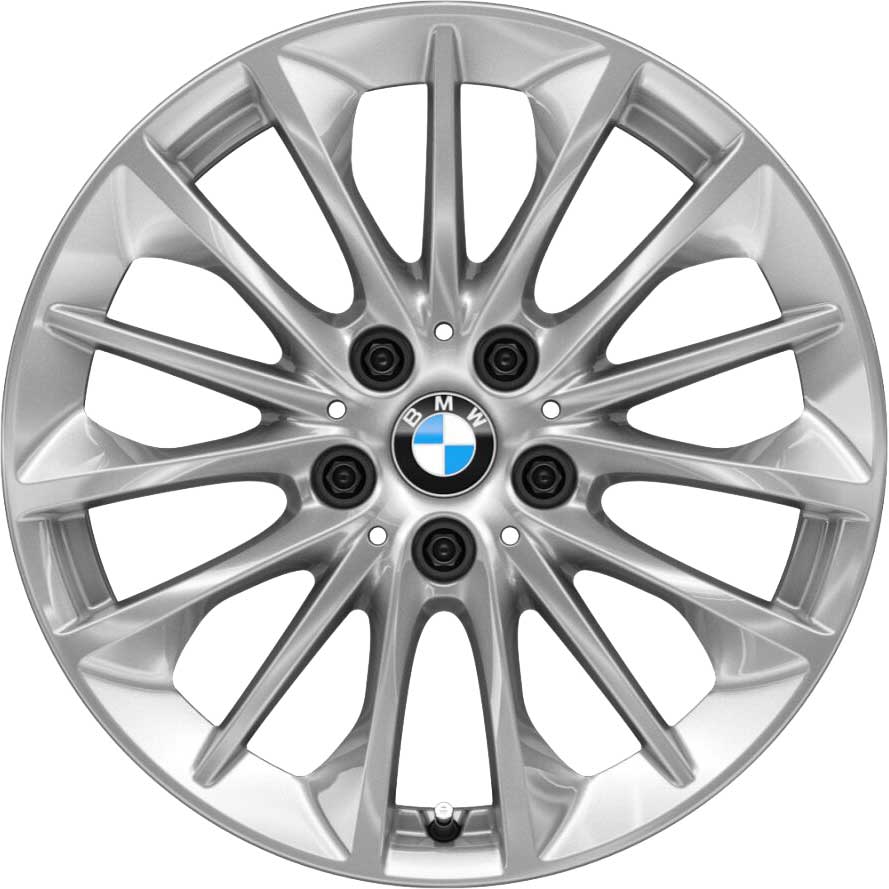 BMW 546 Reflex Silver with Bright Turned Alloy Wheel Product Image #1