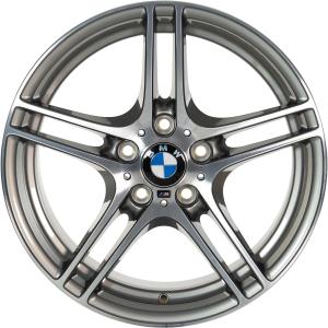 18" BMW 313M Silver with Bright Turned alloy wheel