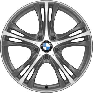 19" BMW 407 Ferric Grey with Bright Turned alloy wheel