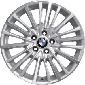 BMW 455 Reflex Silver with Bright Turned Alloy Wheel for BMW 5 Series F10 - Sizes 19in