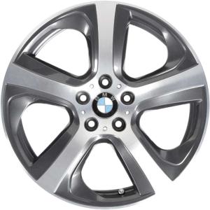 BMW 490 Orbit Grey with Bright Turned Alloy Wheel for BMW X5 M F85 - Sizes 19in
