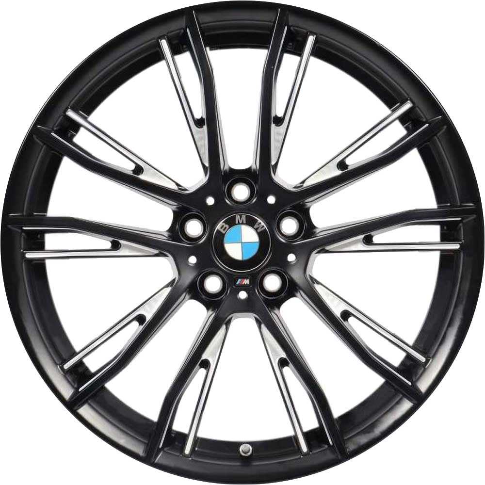 BMW 624M Jet Black Matt with Bright Turned Alloy Wheel Product Image #1