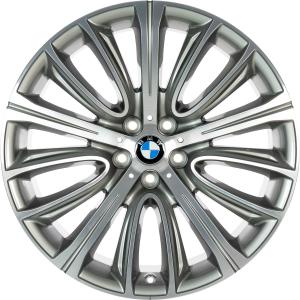 BMW 628 Ferric Grey with Bright Turned Alloy Wheel for BMW 6 Series G32 - Sizes 20in