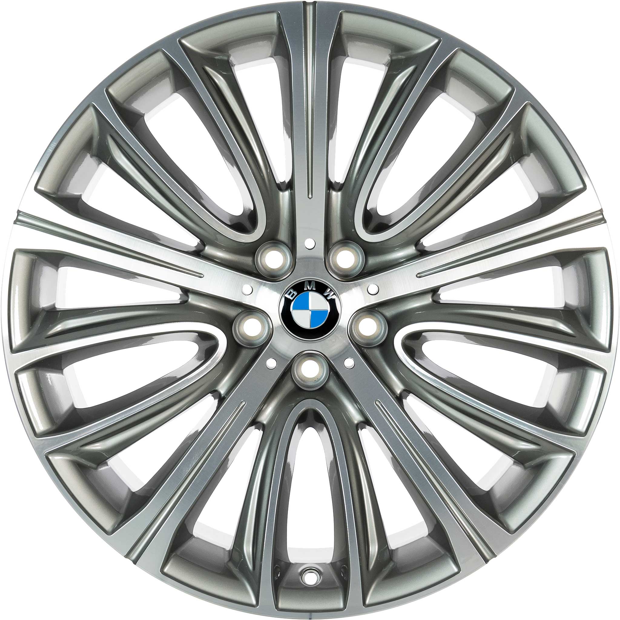 BMW 628 Ferric Grey with Bright Turned Alloy Wheel Product Image #1