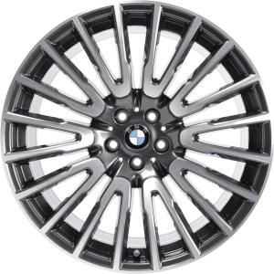 BMW 629 Orbit Grey with Bright Turned Alloy Wheel for BMW 6 Series G32 - Sizes 21in