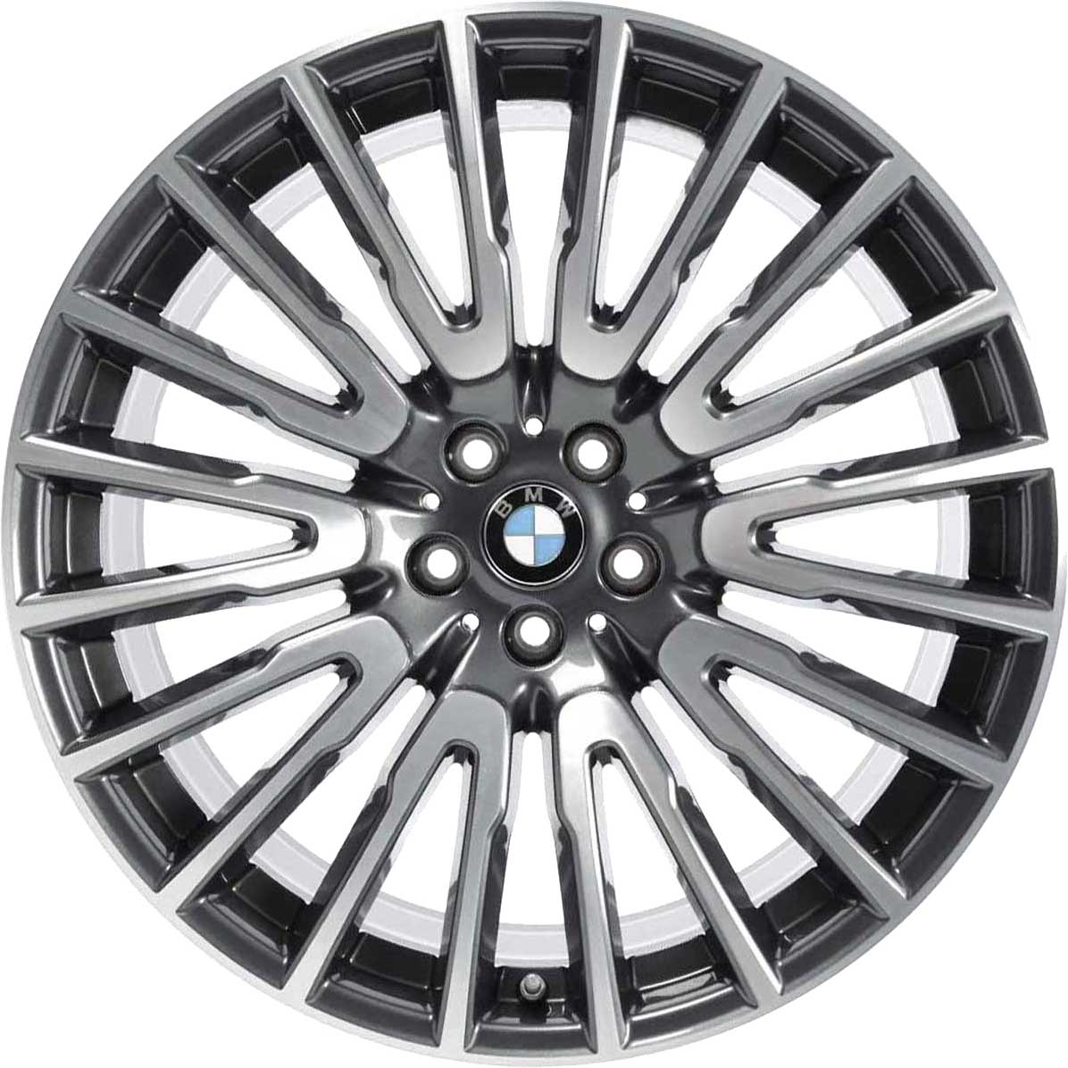 BMW 629 Orbit Grey with Bright Turned Alloy Wheel Product Image #1