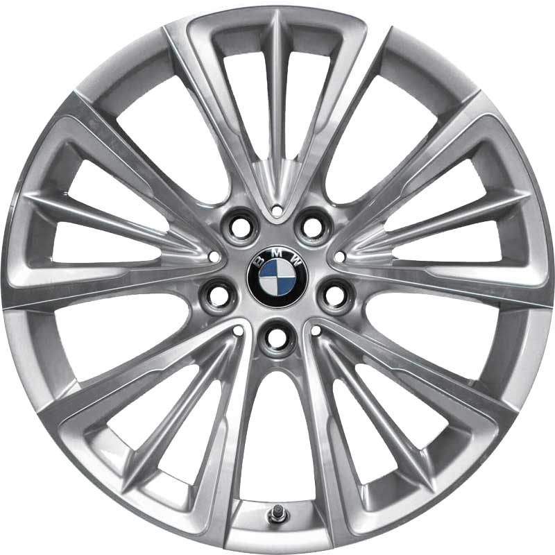 BMW 643 Reflex Silver with Bright Turned Alloy Wheel Product Image #1