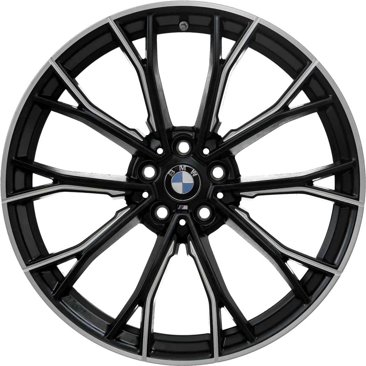 BMW 669M Forged Black with Bright Turned Alloy Wheel Product Image #1