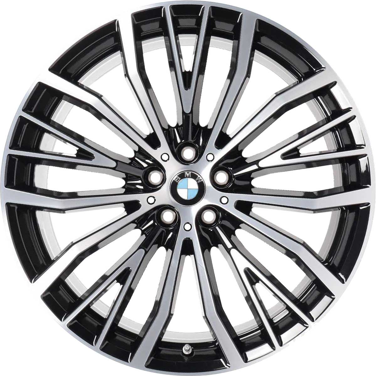 BMW 687 Black with Bright Turned Alloy Wheel Product Image #1