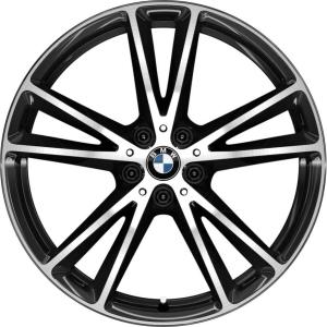 BMW 686 Black with Bright Turned Alloy Wheel for BMW 6 Series G32 - Sizes 20in