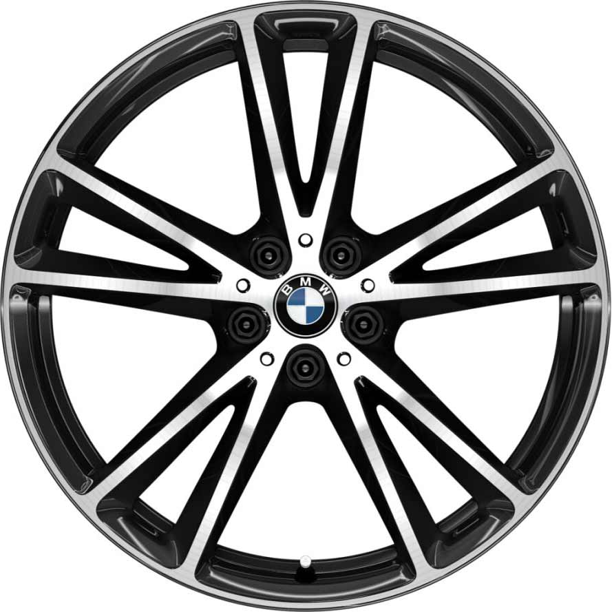 BMW 686 Black with Bright Turned Alloy Wheel Product Image #1