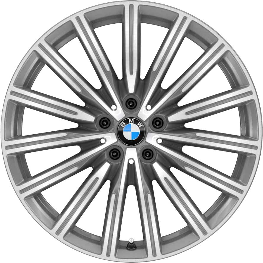 BMW 644 Ferric Grey with Bright Turned Alloy Wheel Product Image #1
