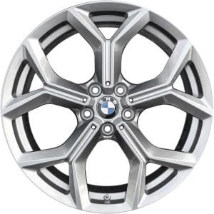 19" BMW 693 Ferric Grey with Bright Turned alloy wheel