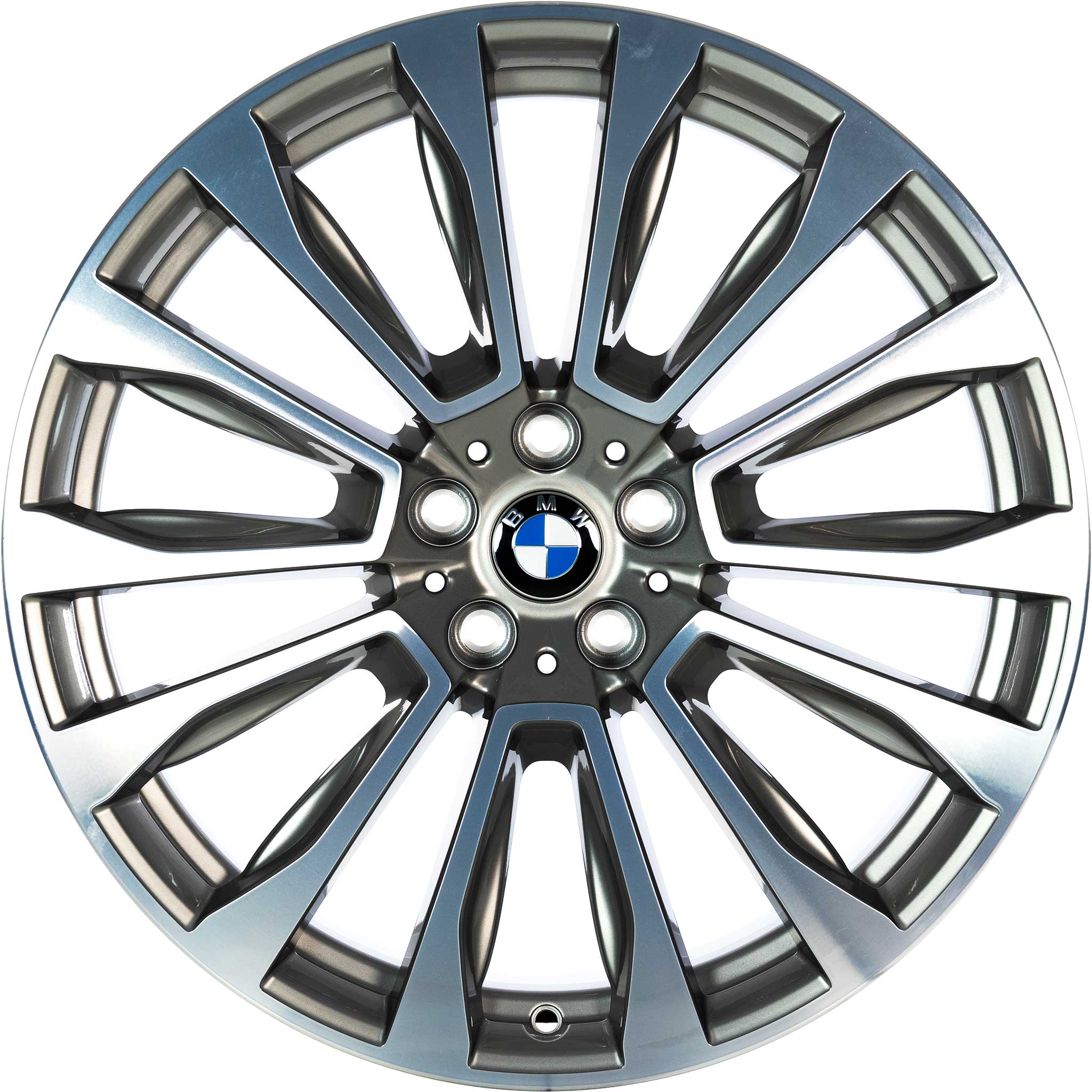 BMW 697 Ferric Grey with Bright Turned Alloy Wheel Product Image #1