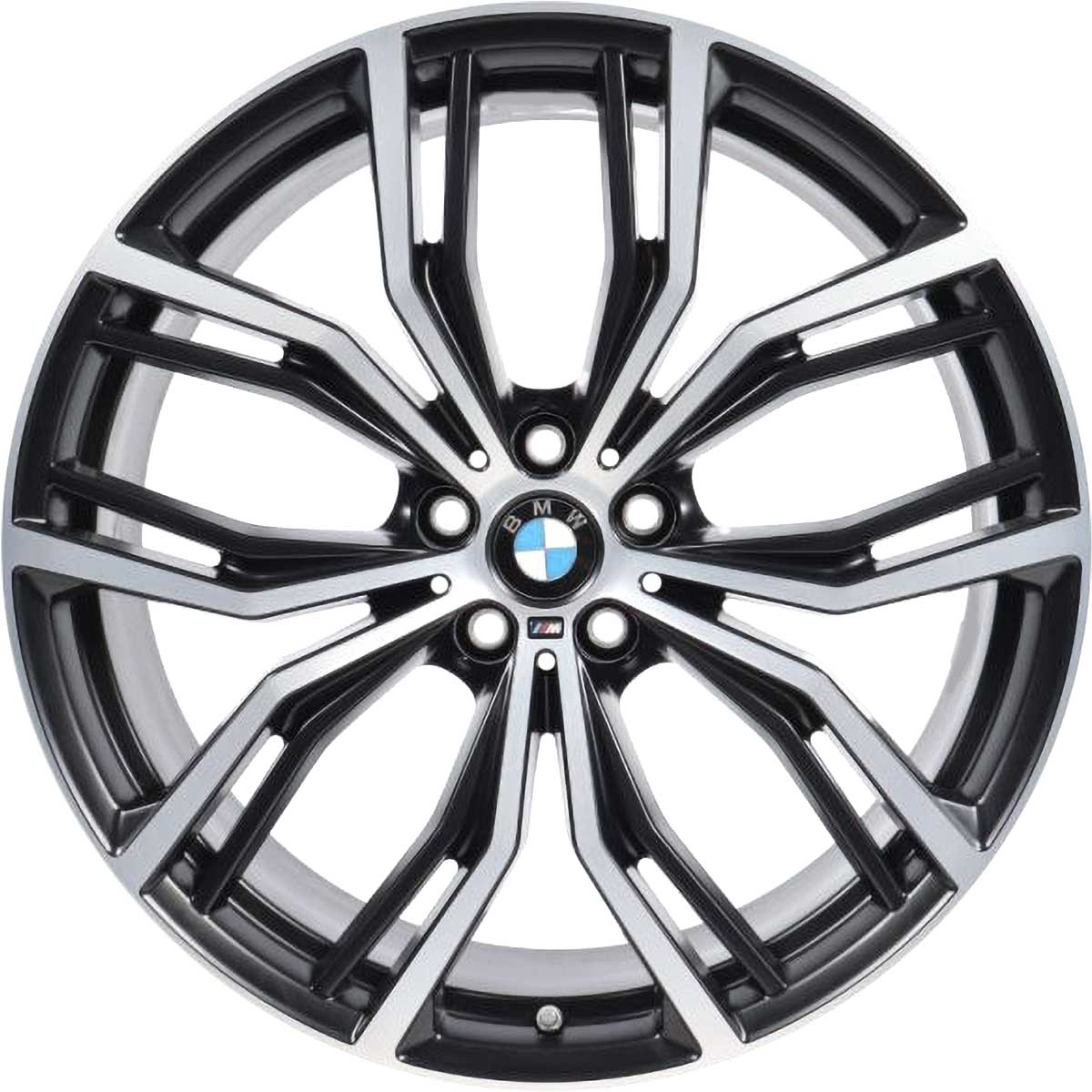 BMW 701M Jet Black with Bright Turned Alloy Wheel Product Image #1